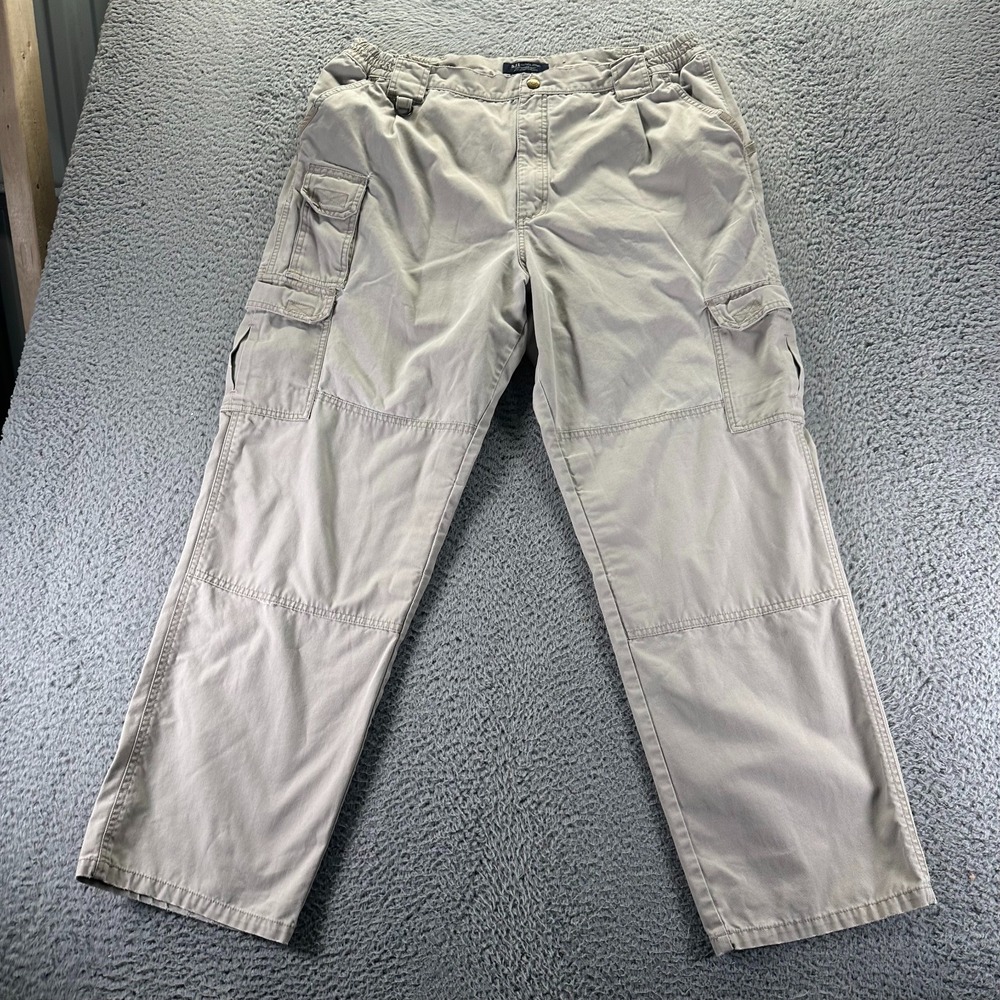 5.11 Tactical Pant Men's 36x32 Beige Cotton Cargo Straight‎ Leg Workwear Utility